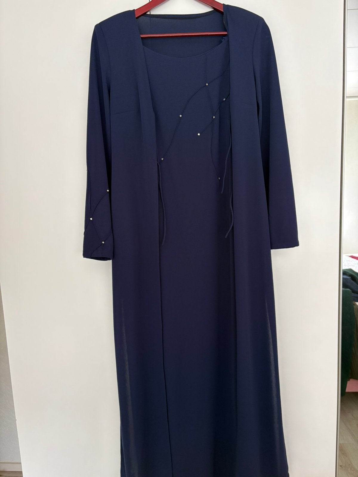 Jurk, Maat 38/40 (M), Galajurk, Blauw, Ophalen of Verzenden