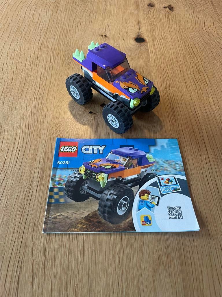 Lego City Monstertruck 60251, Lego, Ophalen of Verzenden, Complete set, Inclusief instructies