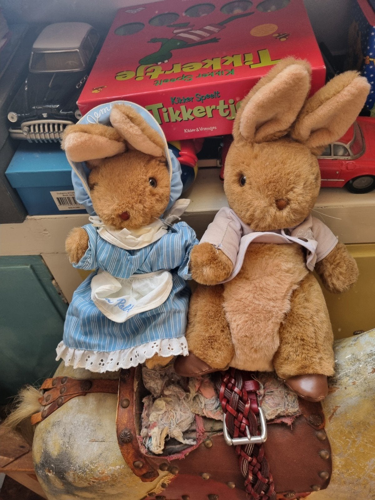 Set van 2 Peter Rabbit knuffels - Beatrix Potter, Ophalen, Gebruikt, Overige merken, Overige karakters