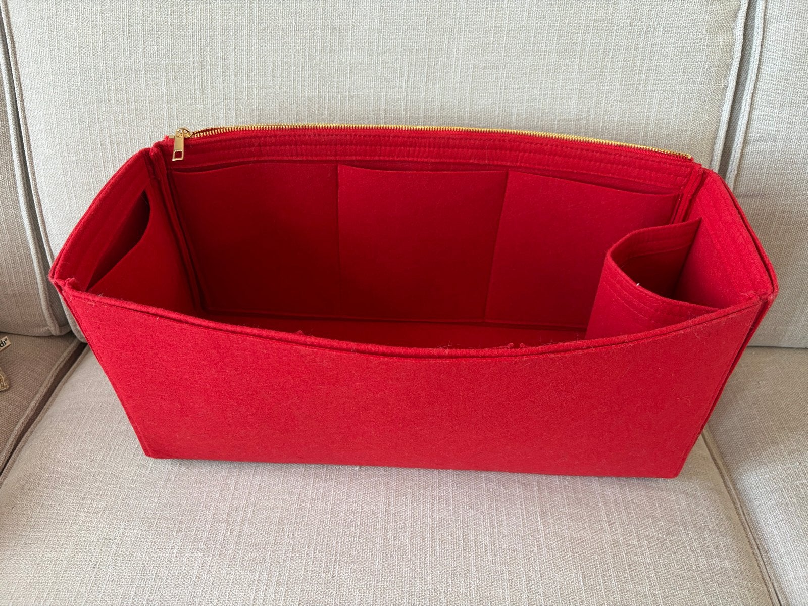 Nieuwe vilten tas organizer rood - 50x20x23cm, Ophalen of Verzenden, Nieuw