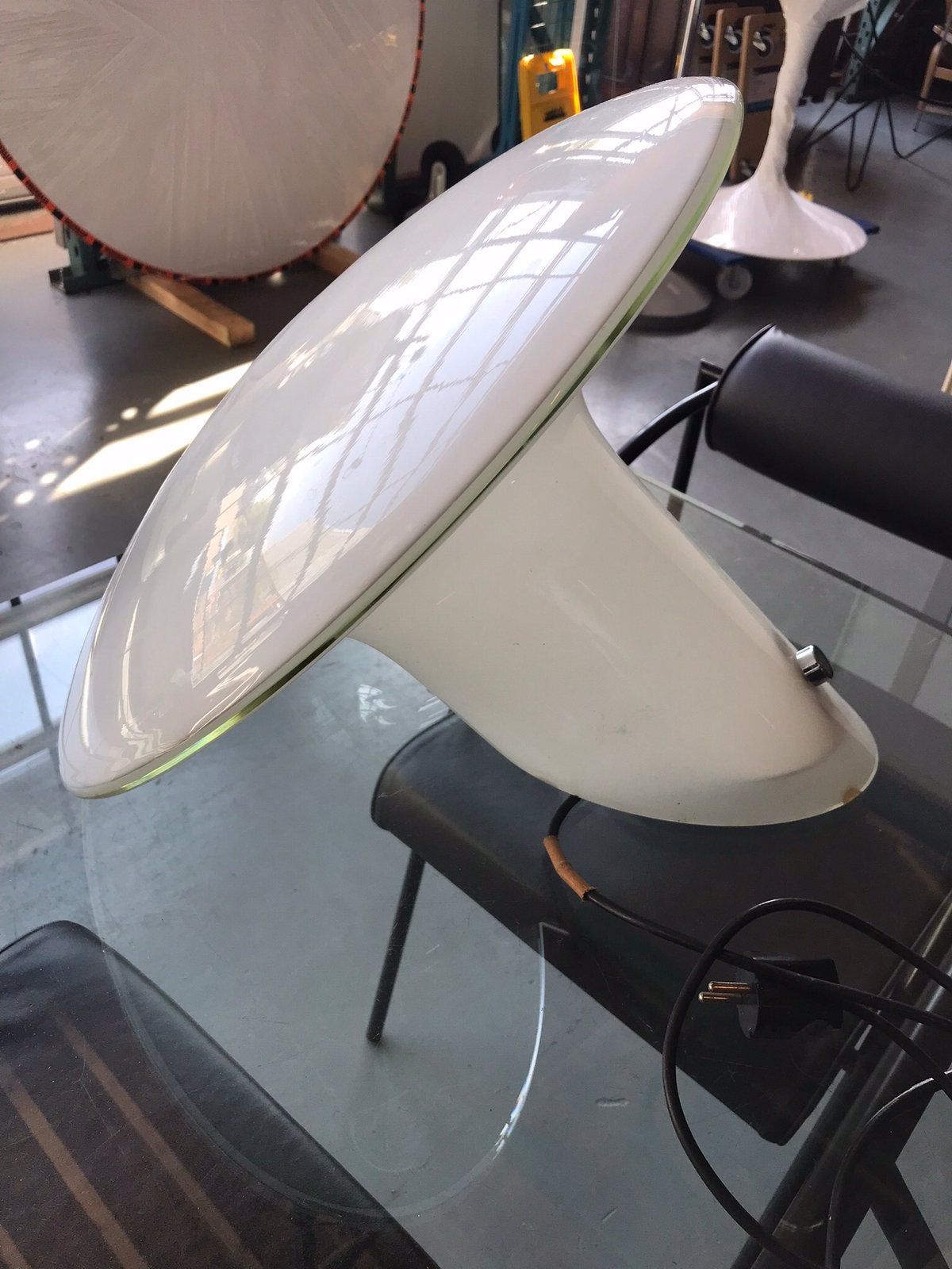 Design /Vintage Vistosi Candia Lamp, Ophalen, Gebruikt