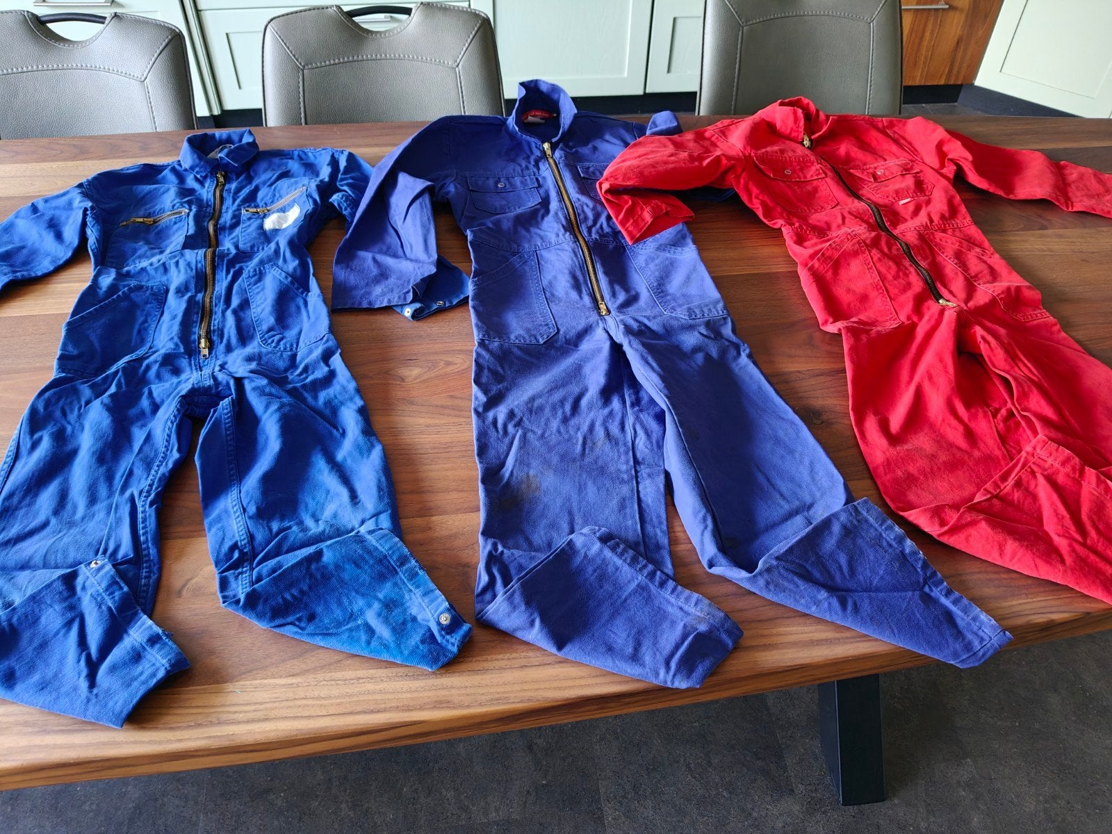 3x kinder overall maat 128/134 maar €10 per stuk, Ophalen of Verzenden, Zo goed als nieuw, Jongen of Meisje, Overige typen