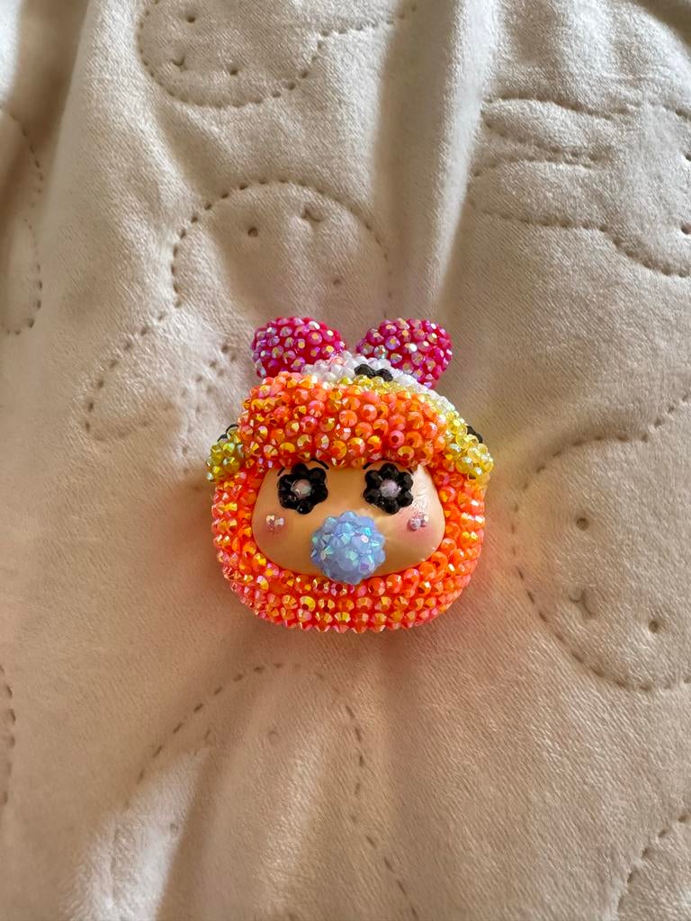 Handgemaakt Shin Chan Poppetje met Glitters, Verzamelen, Ophalen of Verzenden, Nieuw