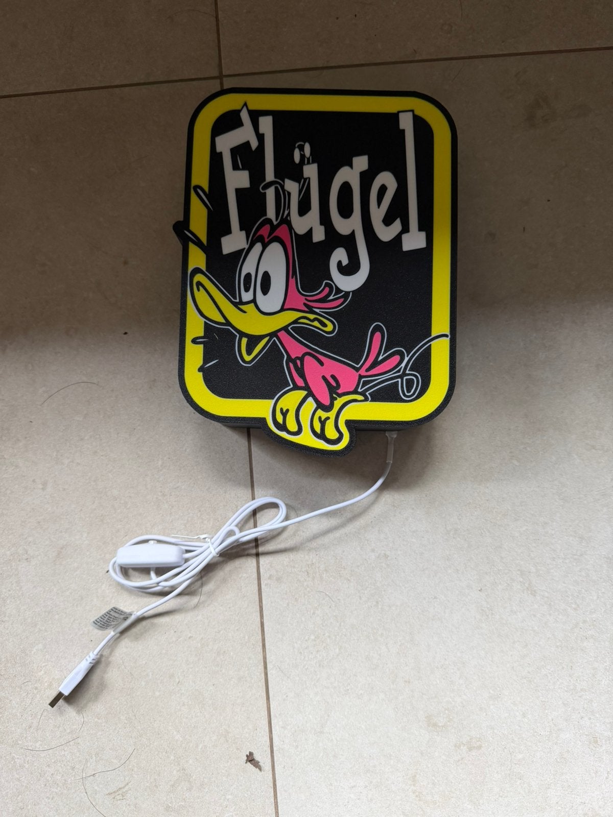 Flugel letlamp, Ophalen of Verzenden, Zo goed als nieuw, Carnaval