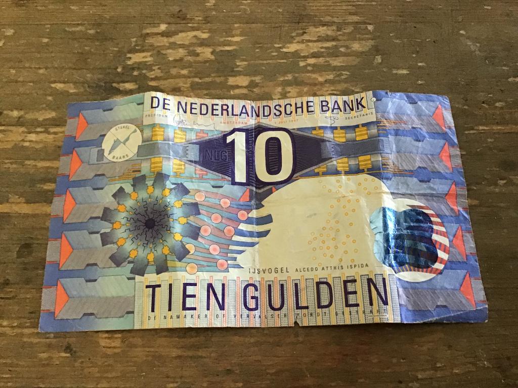 10 gulden biljet ijsvogel, Ophalen of Verzenden, 10 gulden, Los biljet