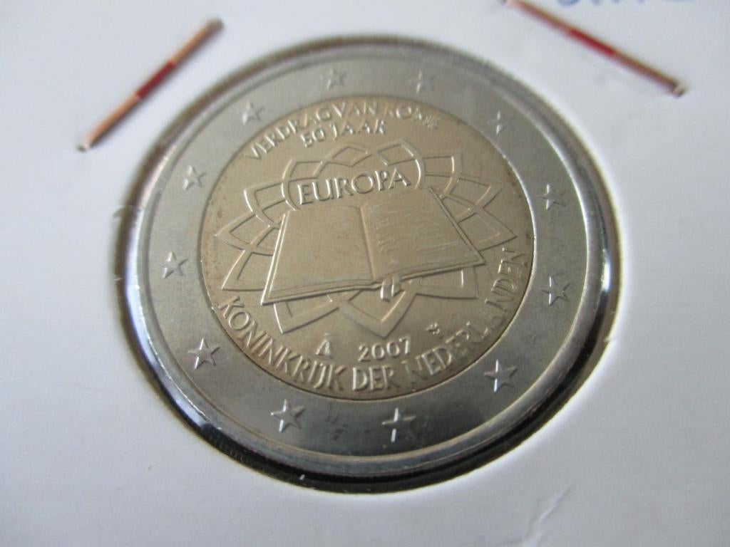 2 euro Verdrag van Rome 2007 unc, Ophalen of Verzenden, Koningin Beatrix, Euro's, Losse munt