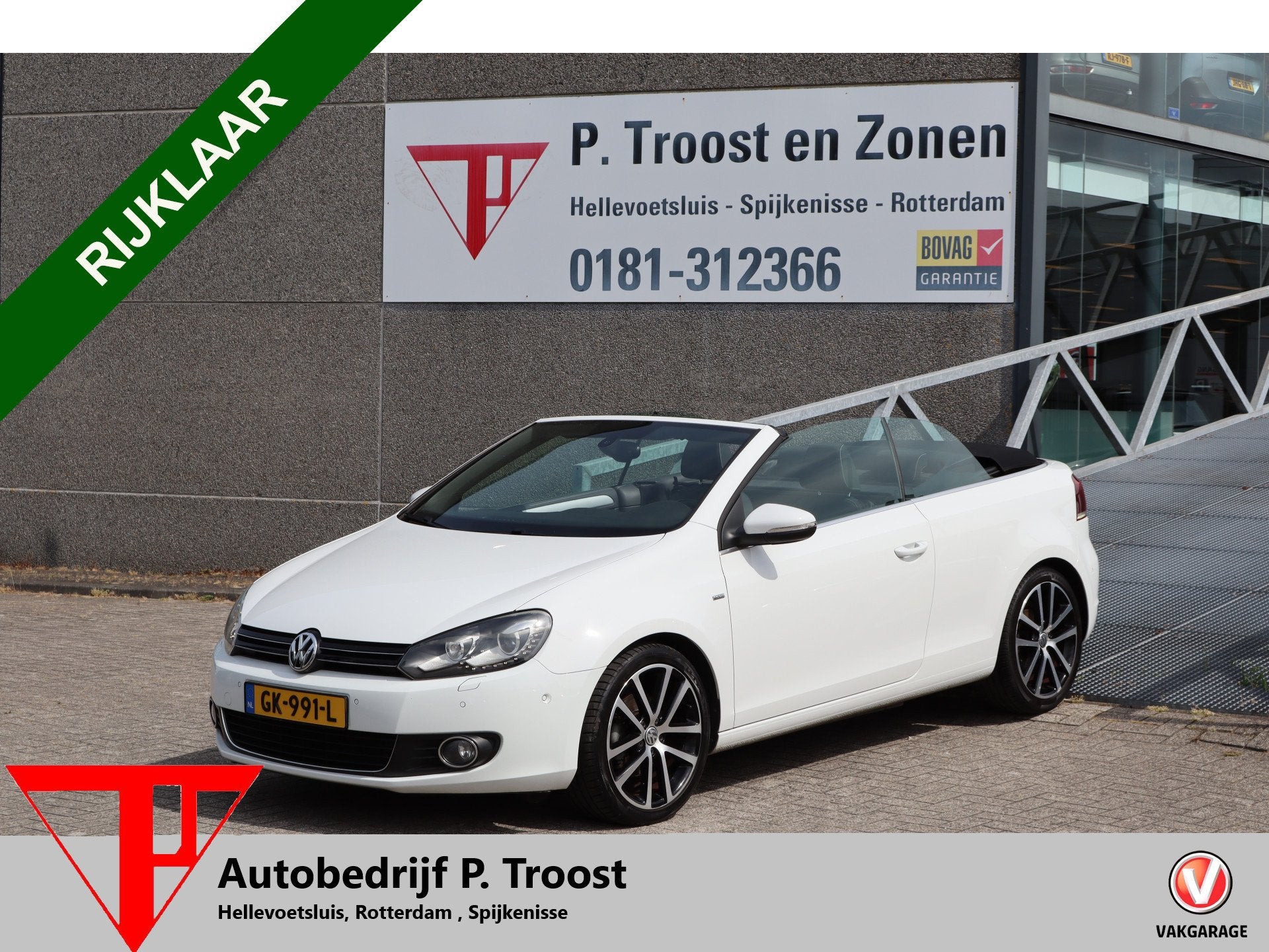 Volkswagen Golf Cabriolet 1.4 TSI Automaat Stoelverwarming/C, Auto's, Gebruikt, Zwart, 4 cilinders, Traction-control
