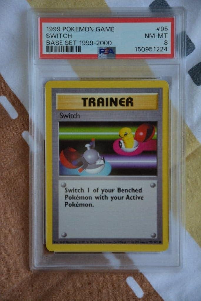 Switch Trainer Base 4th print PSA 8, Ophalen of Verzenden, Gebruikt, Losse kaart