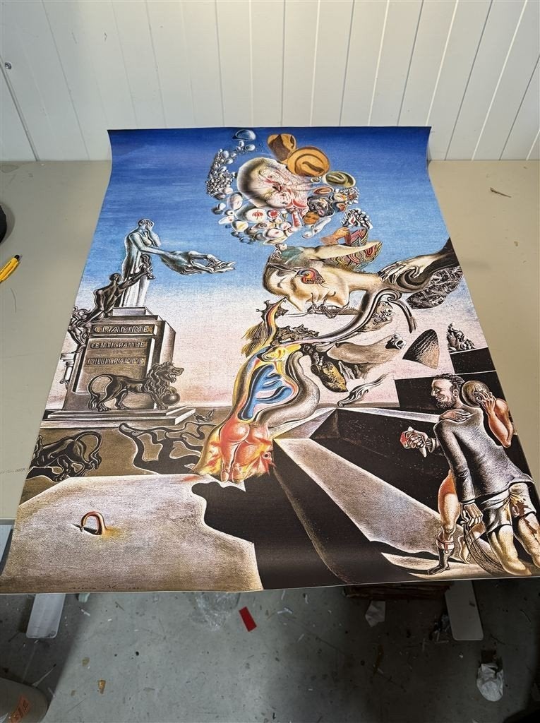 Poster- Salvador Dali - The Lugubrious Game - Canvas, Ophalen of Verzenden, Nieuw, A1 t/m A3, Film en Tv