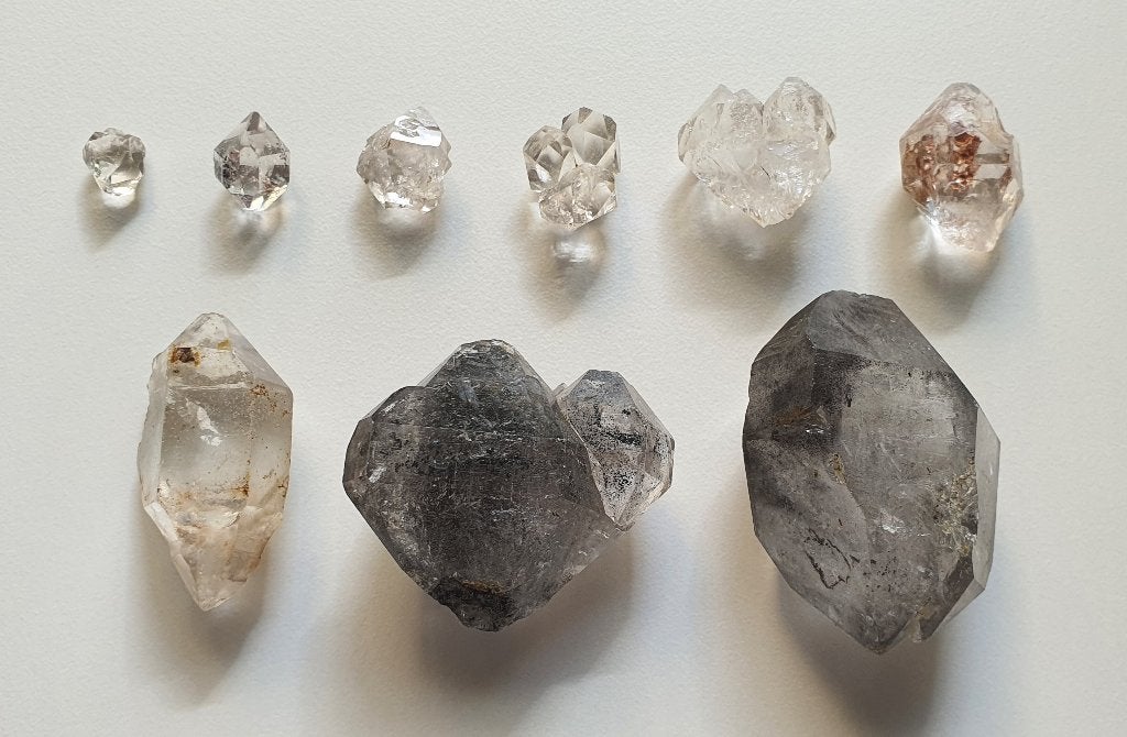 Herkimer diamanten complete collectie uit New York!, Verzamelen, Verzenden, Mineraal