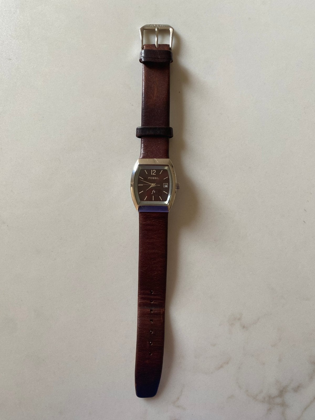 Fossil watch, Leer, Fossil, Polshorloge, Ophalen of Verzenden