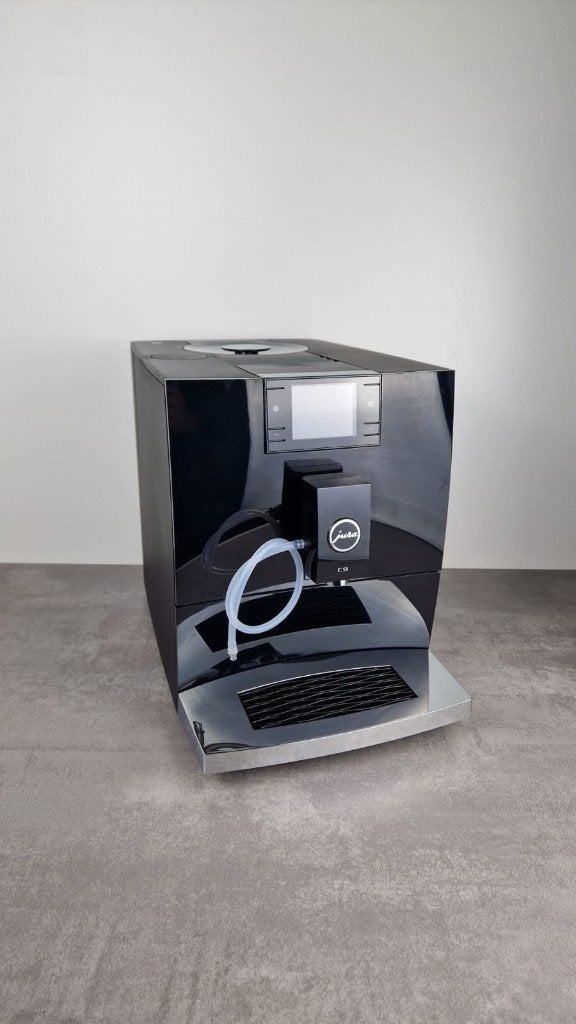 Jura C9 Piano Black (EA) Demo, Espresso apparaat, 10 kopjes of meer, Ophalen of Verzenden, Zo goed als nieuw