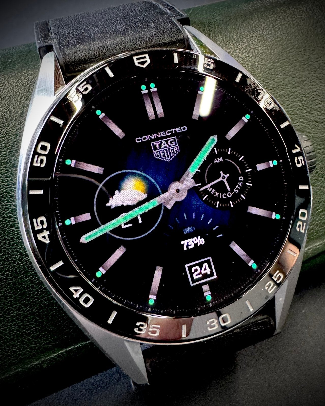 Tag Heuer Connected E4 45mm incl. pakket accessoires, Ophalen, Zo goed als nieuw, TAG Heuer, Waterdicht