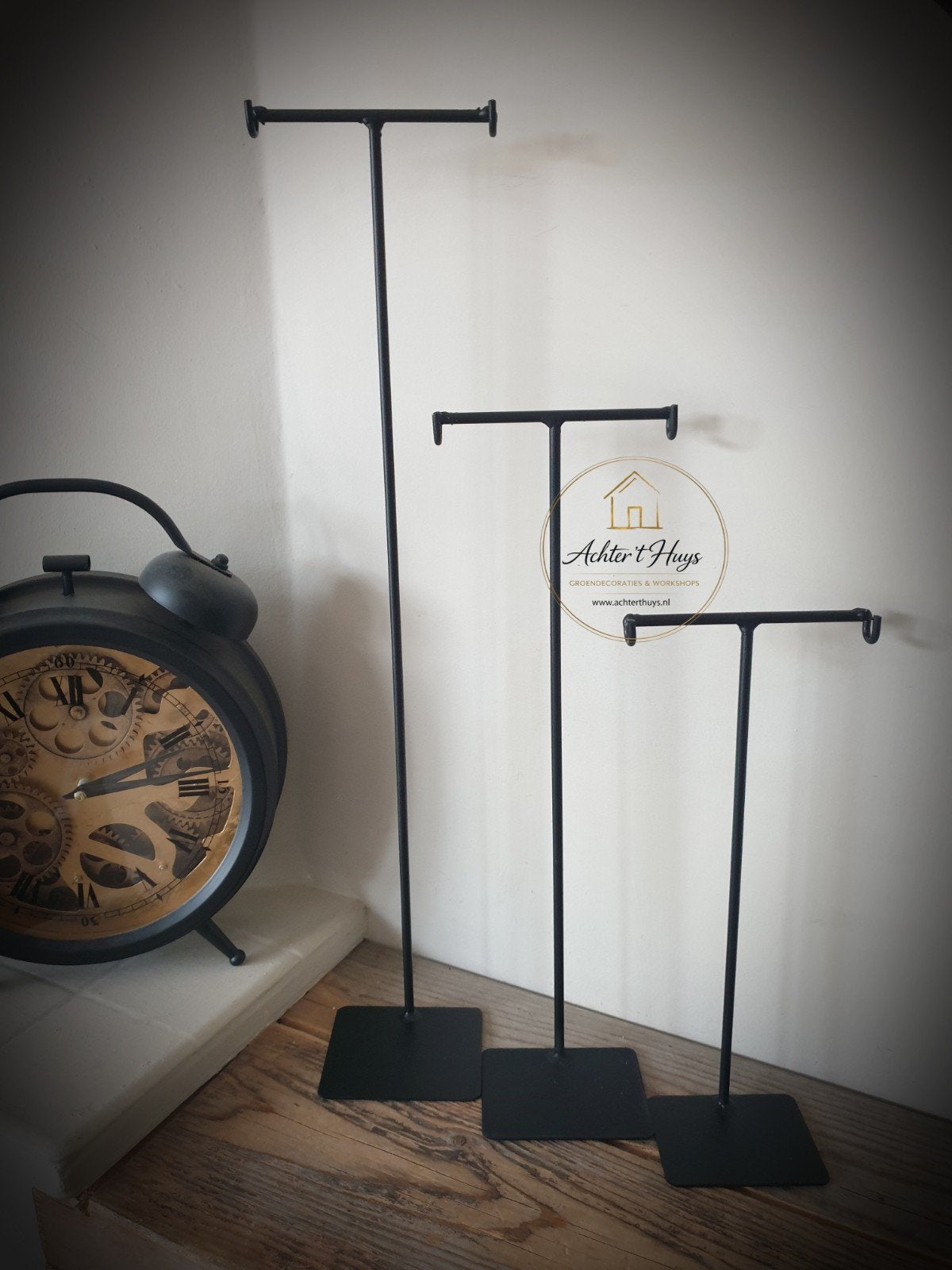Metalen ketting frame - sieraden houder - standaard, Ophalen of Verzenden, Nieuw, Zwart, Overige materialen