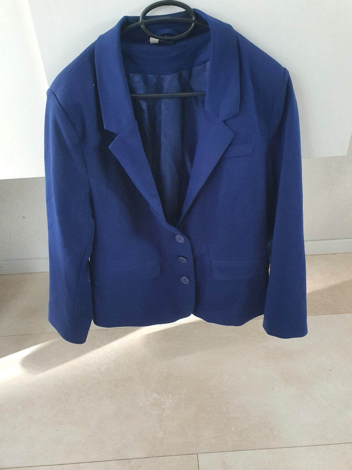 Blauwe blazer  colbert jasje maat 42/44, Blauw, Maat 42/44 (L), Ophalen of Verzenden, Zo goed als nieuw