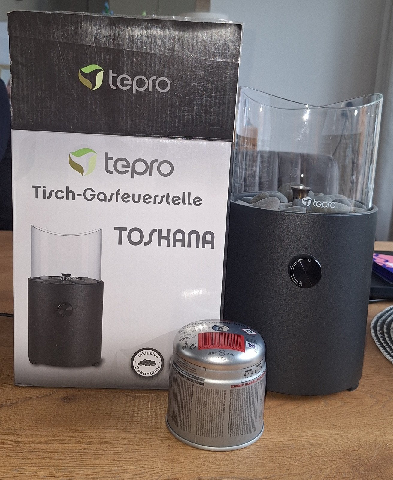 Tepro Gaslantaarn Tafelmodel - Nieuw in doos, Tuin en Terras, Ophalen of Verzenden, Nieuw