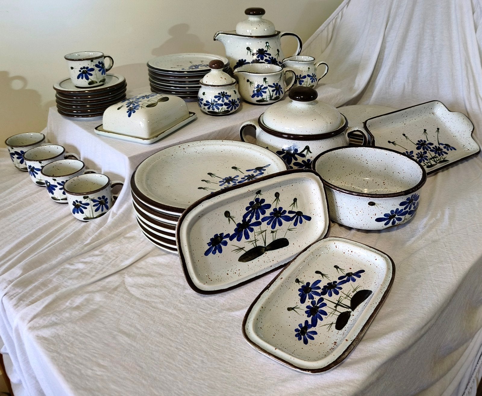 Noorse serviesset – Stavangerflint "Florry" (39 delig), Ophalen, Zo goed als nieuw, Keramiek, Vintage