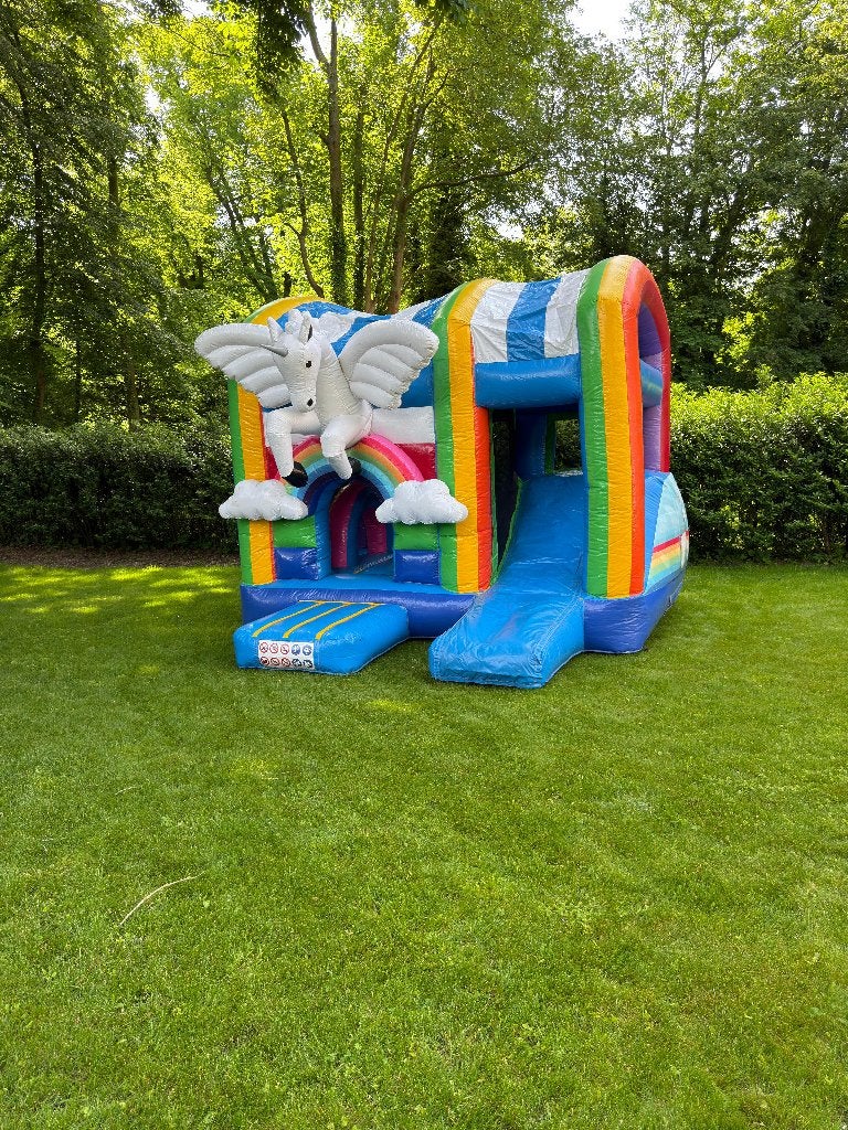 Springkussen huren verhuur luchtkussen kinderen feest, Ophalen, Zo goed als nieuw, Verjaardag