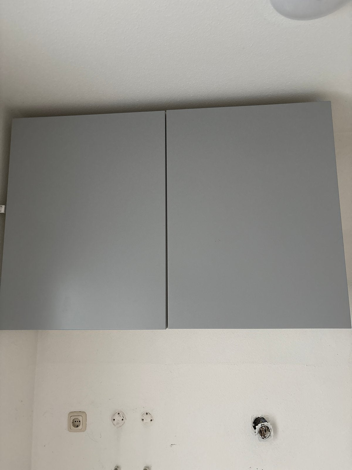 2x IKEA Witte Kastjes met Grijze Fronten Veddinge, Ophalen, Gebruikt