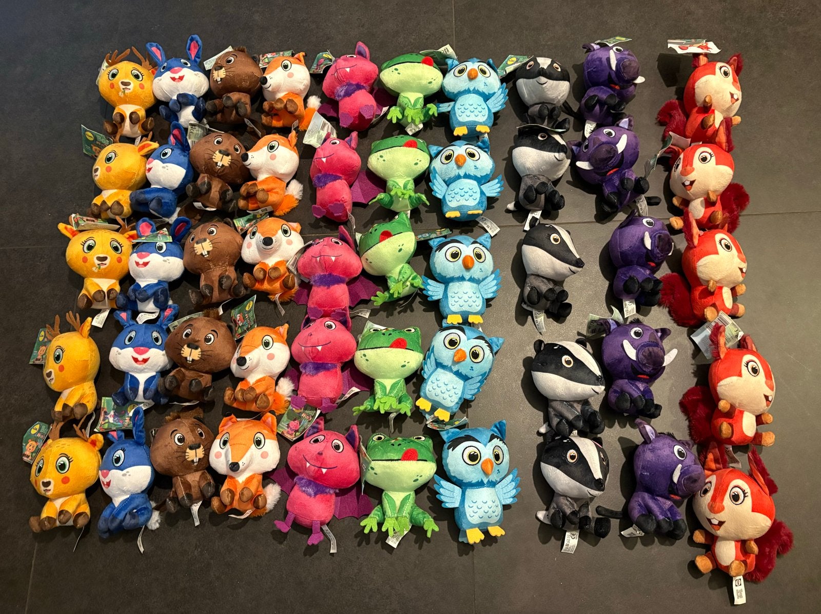 Lidl Bosmini's Knuffels - Complete Collectie, Overige karakters, Overige typen, Meerkleurig, Klein (minder dan 20 cm)