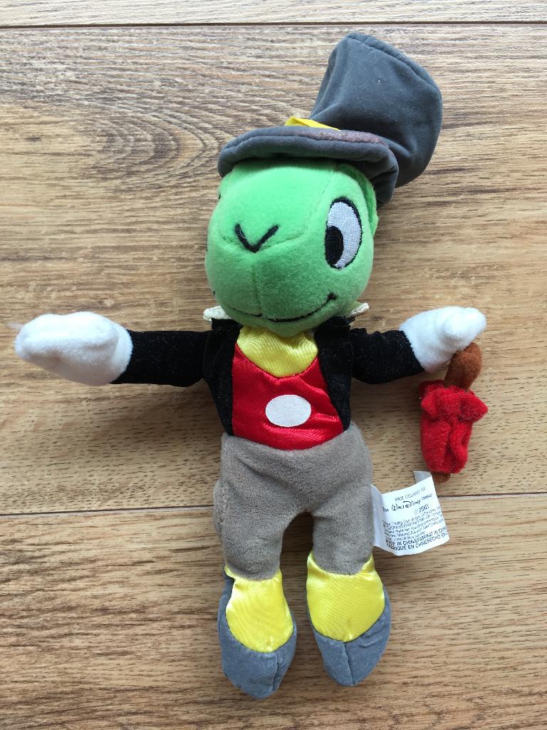 Krekel Nurtle van Pinokio - knuffel - nieuw - 24 cm, Ophalen of Verzenden, Nieuw, Overige typen