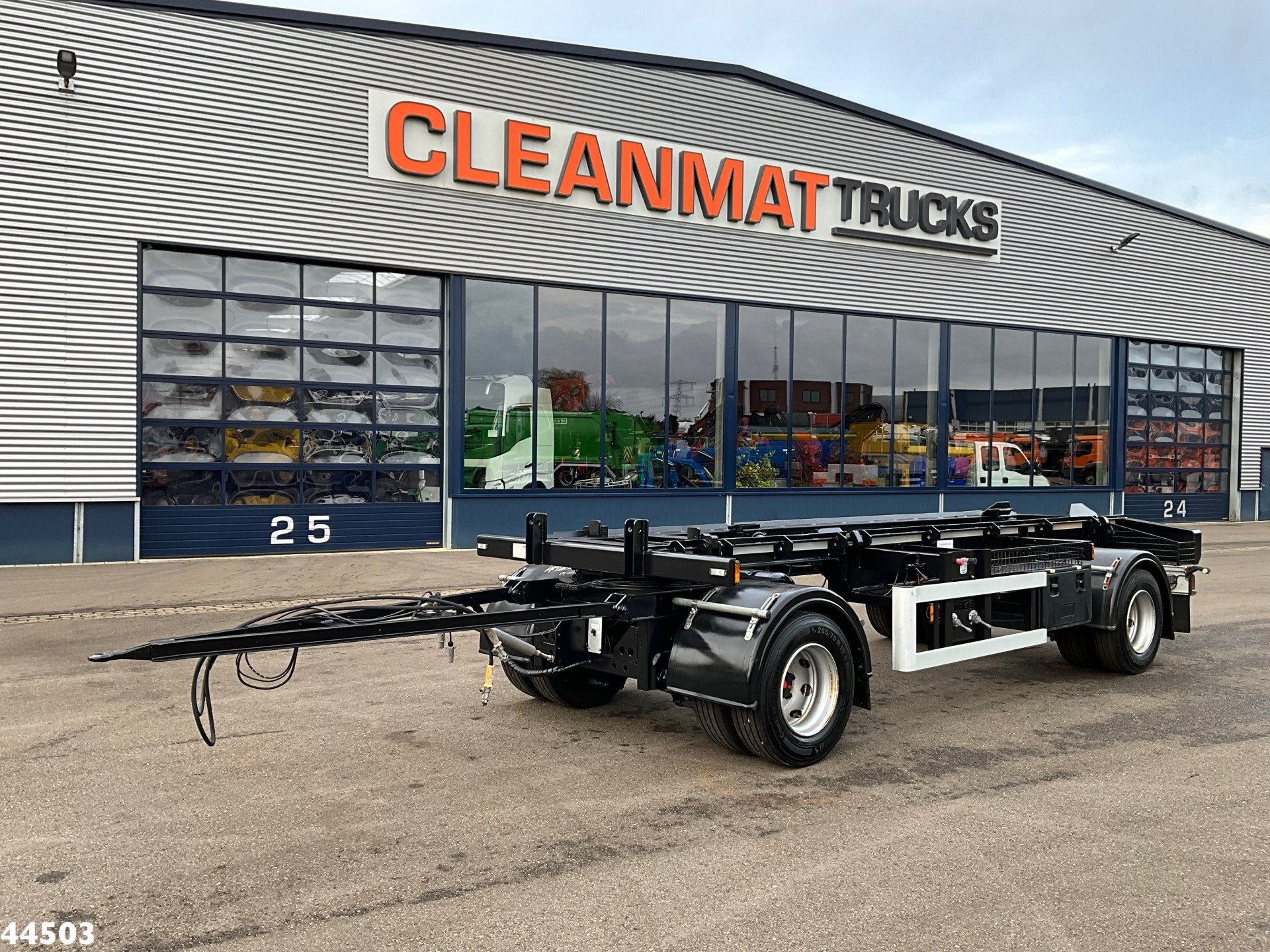 Noyens 2-assige containeraanhangwagen (bj 2018), Overige brandstoffen, Aanhangers en Opleggers, Te koop, ABS