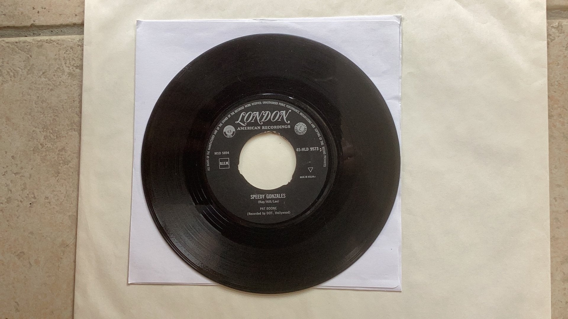 Single Pat Boone - Speedy Gonzales, Ophalen of Verzenden, Gebruikt, 7 inch, Pop