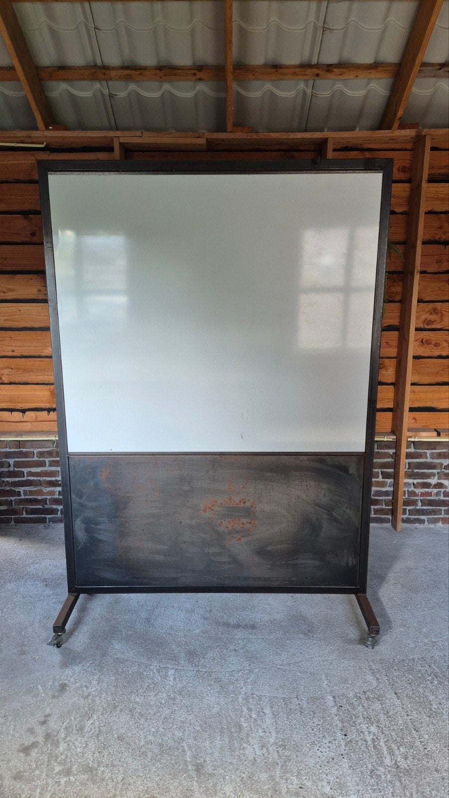 Verrijdbaar Industrieel Presentatiebord / Roomdivider, Ophalen