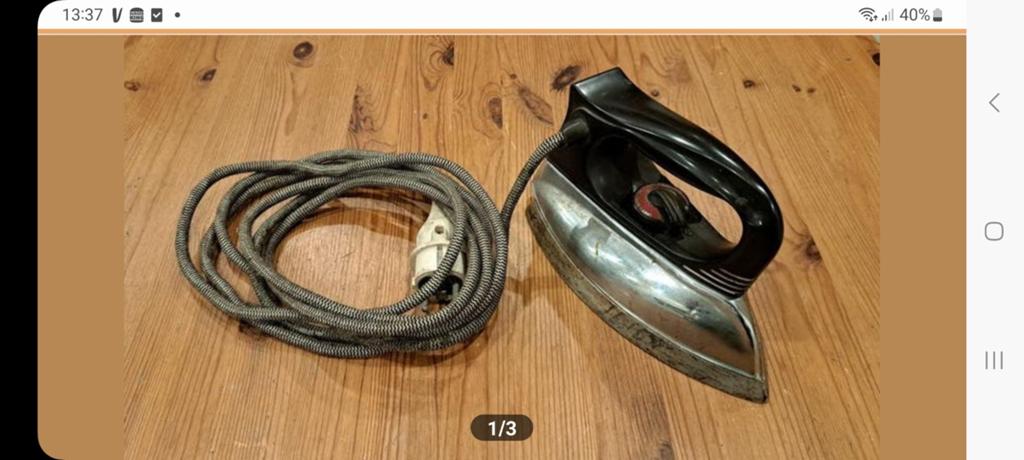 Vintage AEG strijkijzer, Ophalen of Verzenden