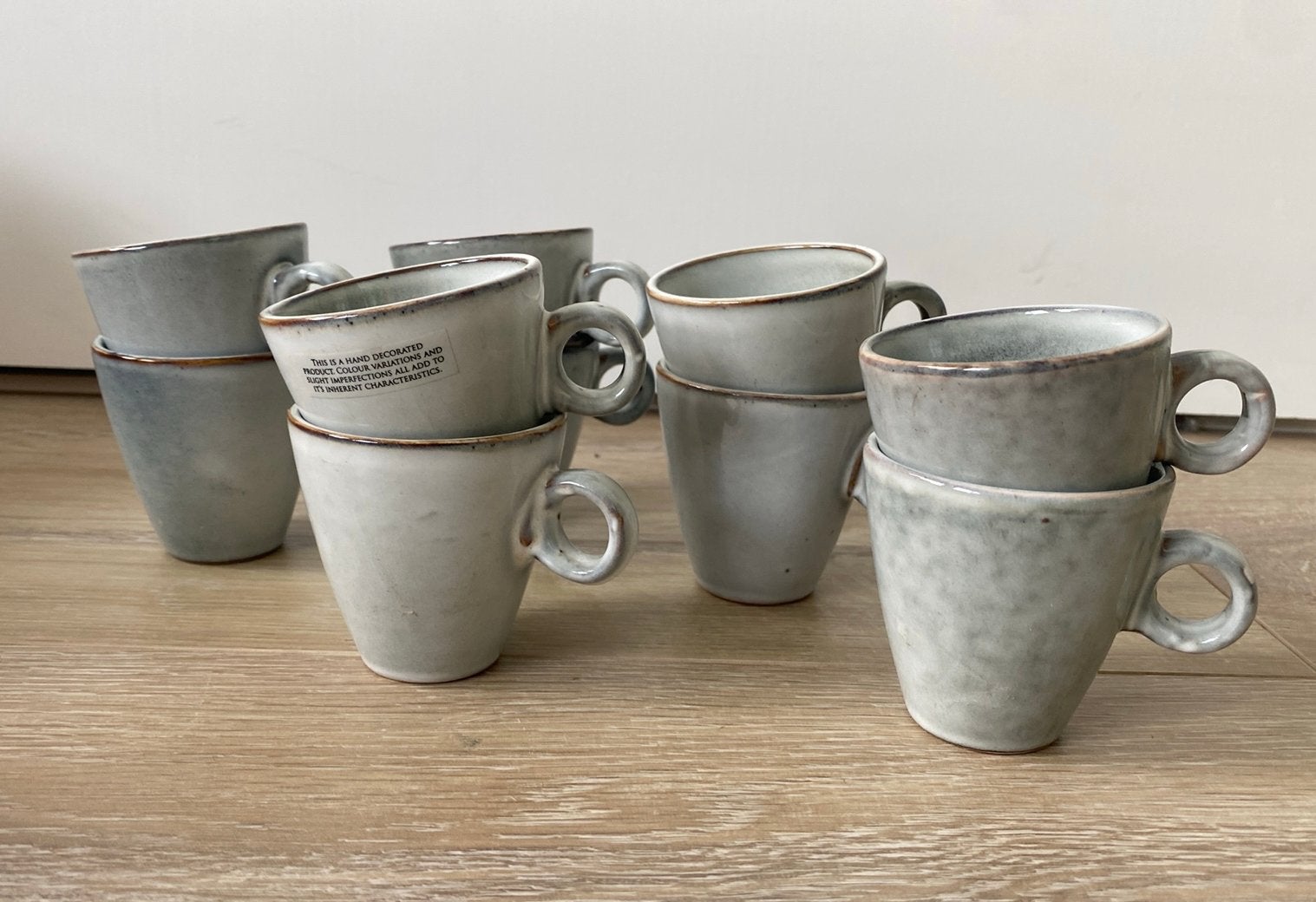 Mica espresso kopjes 10 stuks, Ophalen of Verzenden, Zo goed als nieuw, Overige stijlen, Kop(pen) en/of Schotel(s)