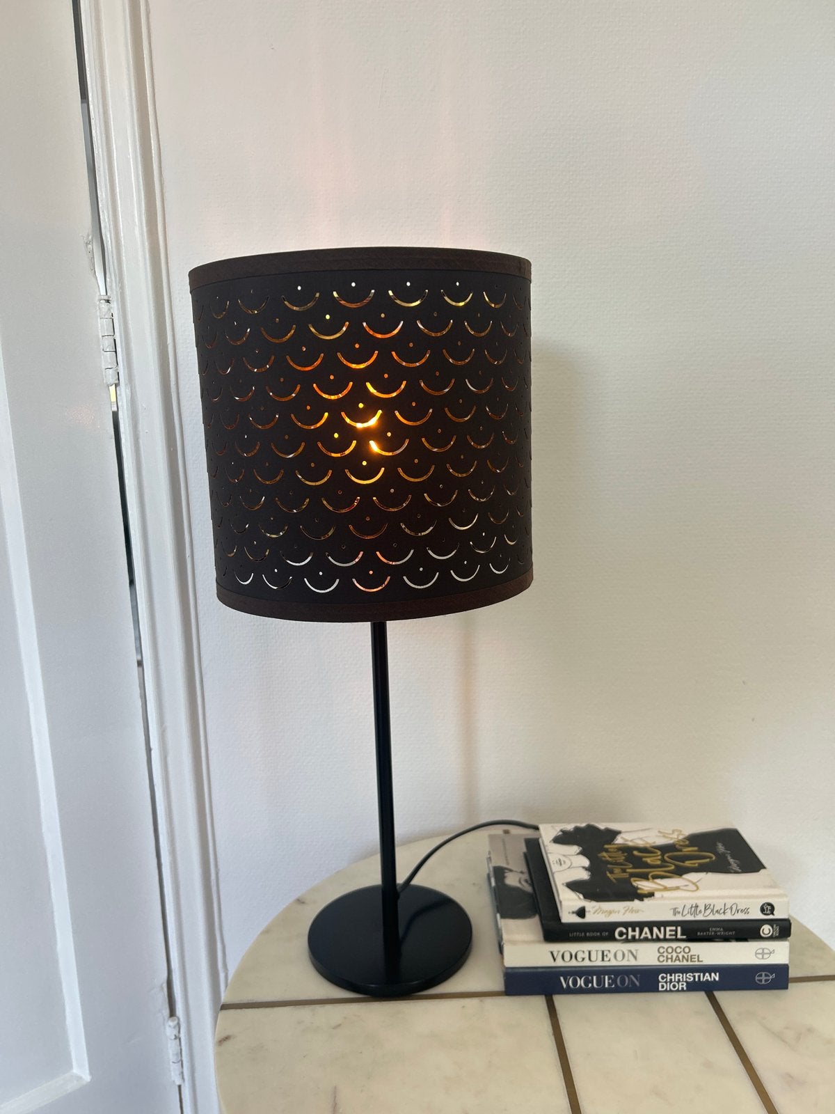IKEA tafellamp NYMÖ / SKAFTET, Ophalen, E27 (groot), Modern, Bruin