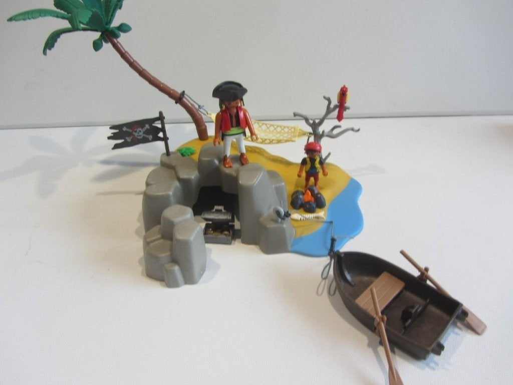 Playmobil  pirateneiland met kind en bootje – 4139, Ophalen of Verzenden, Gebruikt, Losse onderdelen