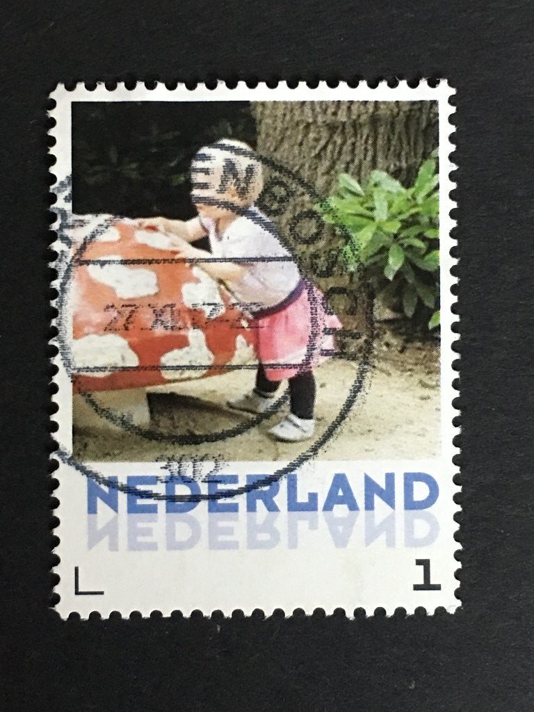 2754 Persoonlijke - Kind bij paddenstoel - gestempeld, Postzegels en Munten, Ophalen of Verzenden, Na 1940, Gestempeld