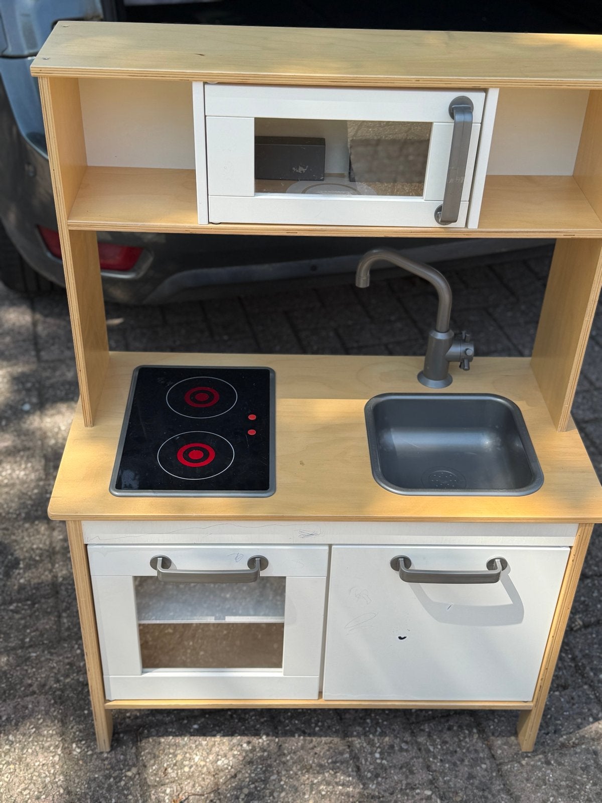 IKEA Speelkeuken - Houten Kinderkeuken met Magnetron, Kinderen en Baby's, Speelgoed | Speelkeukens, Ophalen of Verzenden, Gebruikt