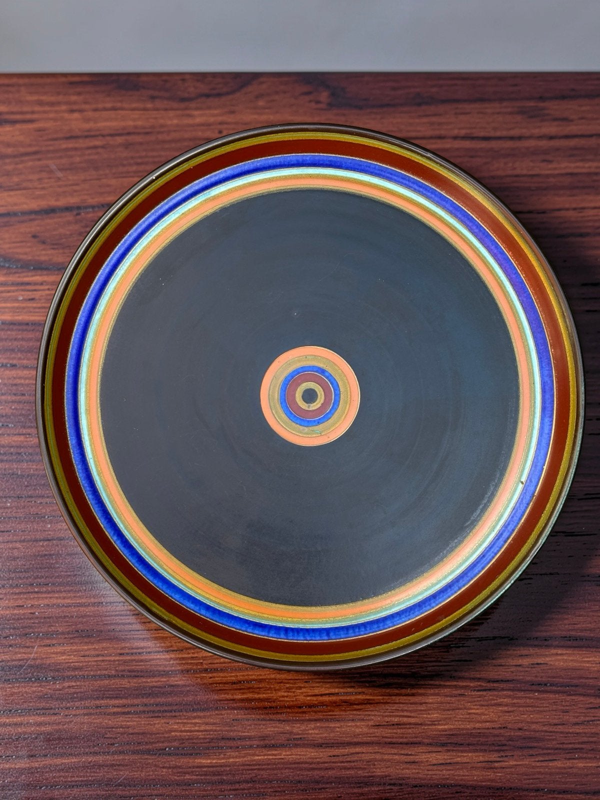 Gouds Plateel Plazuid Geometrisch/Abstract Art Deco bord, Antiek en Kunst, Ophalen of Verzenden