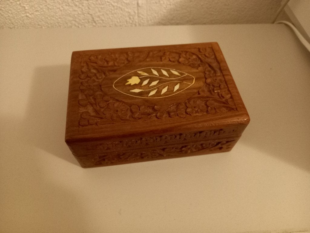 houten doosje, Ophalen of Verzenden, Zo goed als nieuw, Bruin, Hout