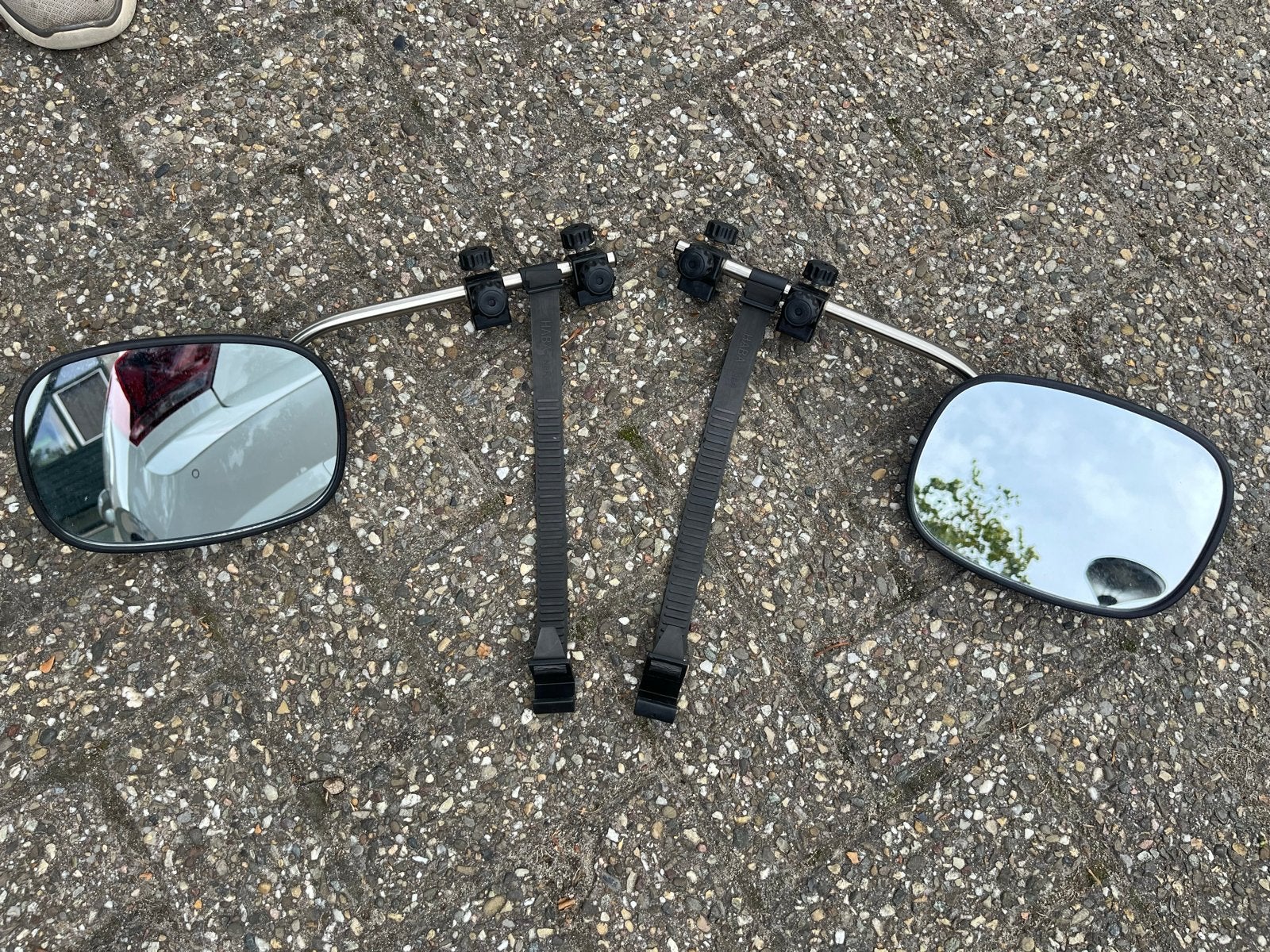 Set van 2 caravan spiegels - Gebruikt, Ophalen, Gebruikt