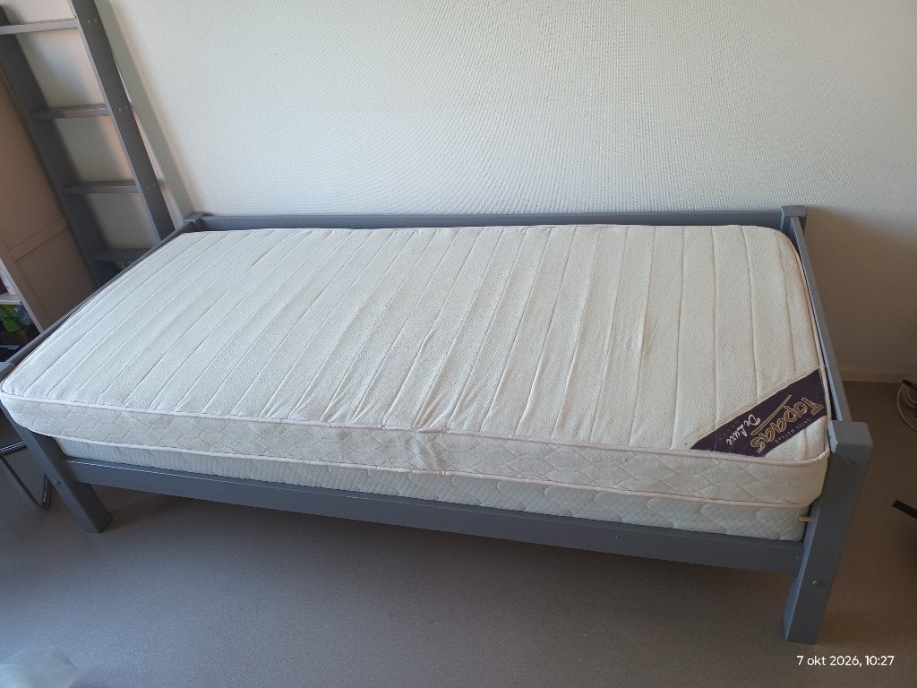 GRATIS 2 Topaas de luxe LATEX matras 90x200, Ophalen, Gebruikt, 90 cm, Eenpersoons