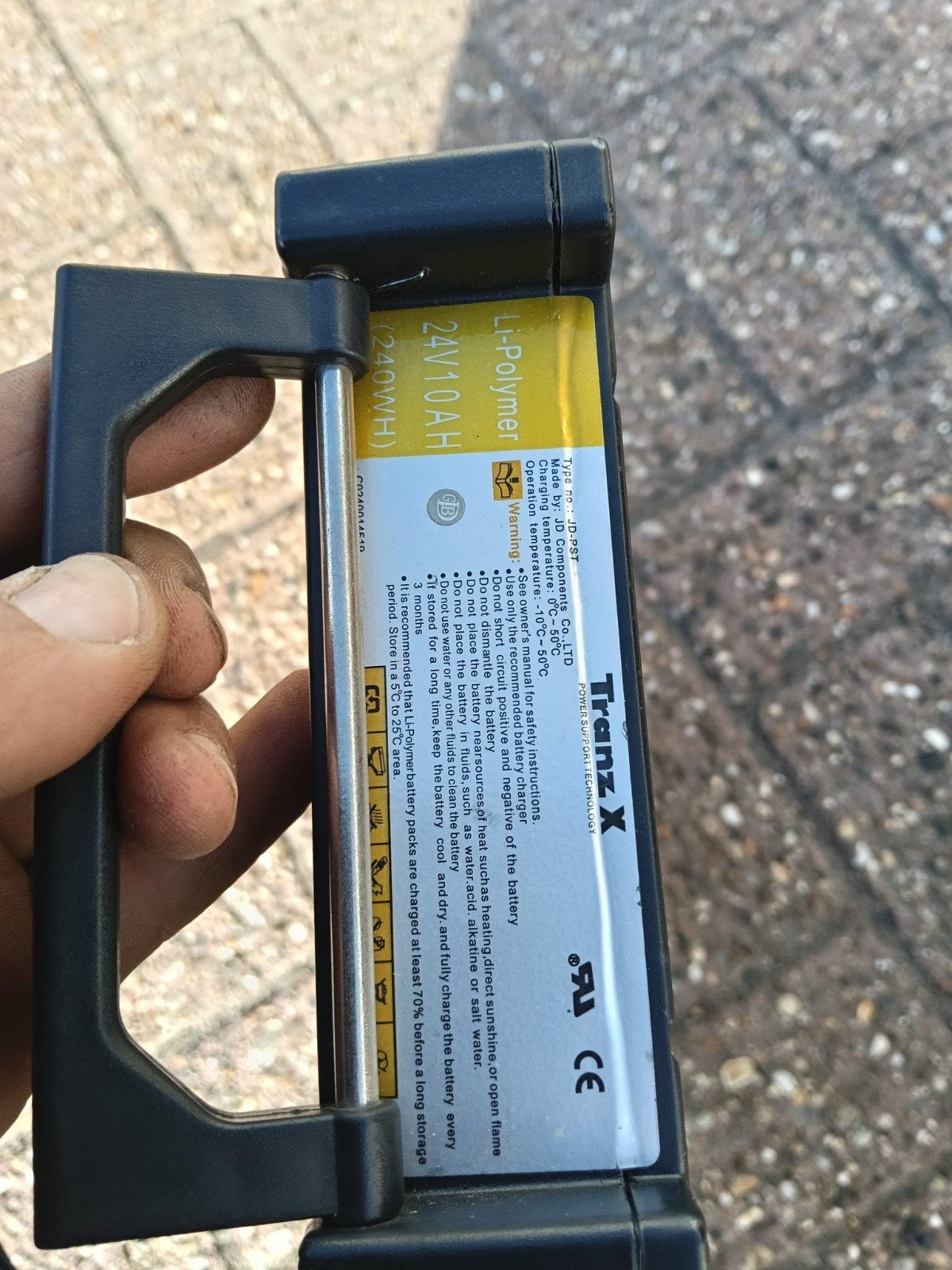 Accu TranzX 24 Volt 10 Ah - Nog goed, Gebruikt