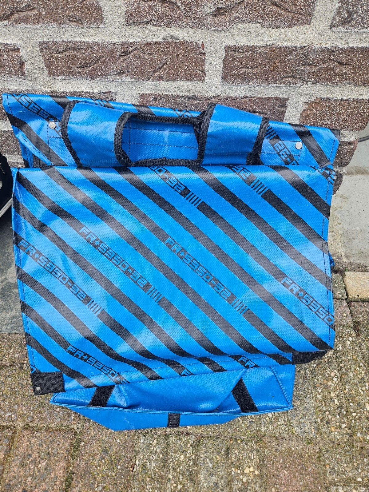 FastRider Fietstas - Blauw met Zwarte Strepen, Ophalen, Gebruikt, FastRider