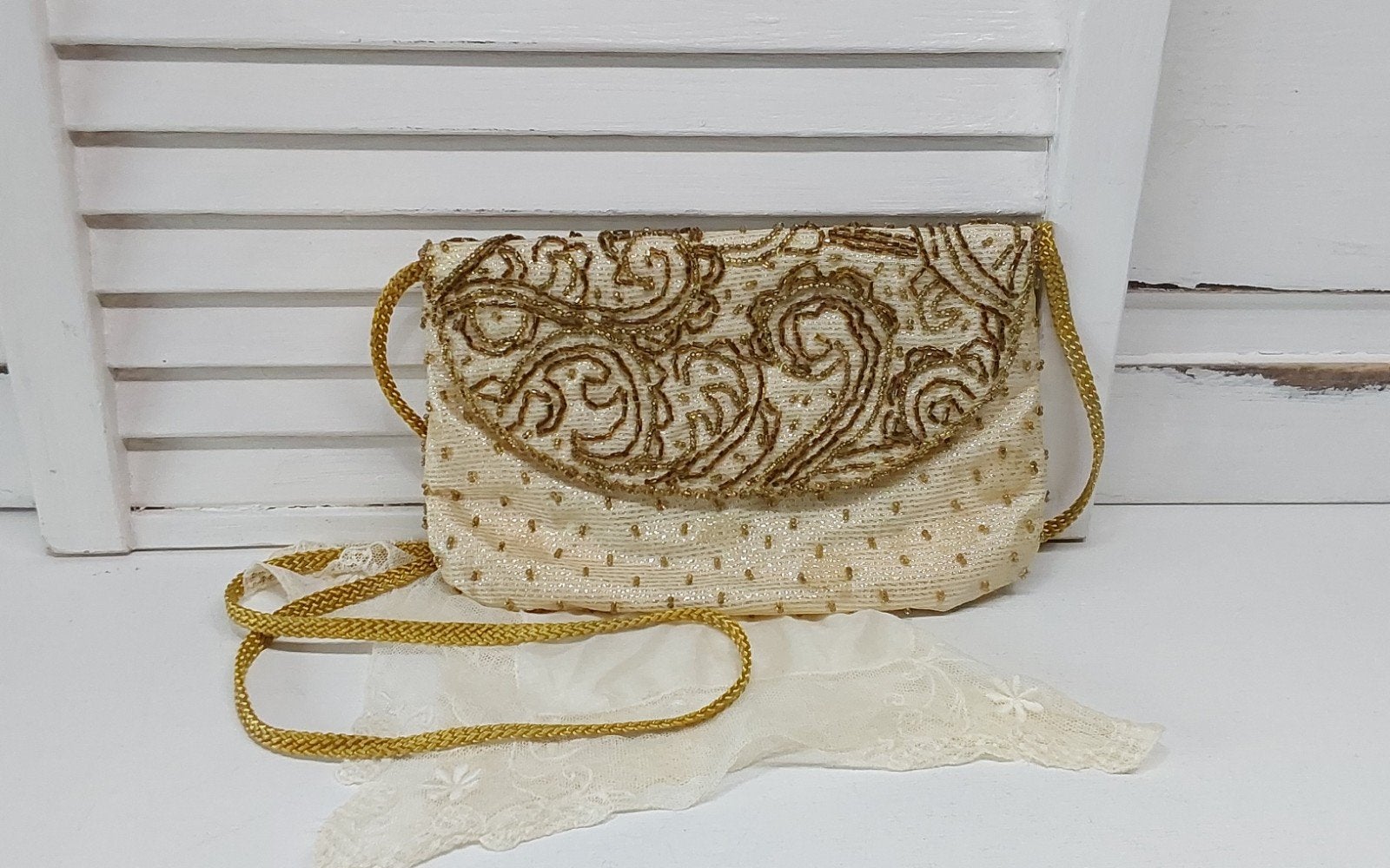vintage tasje, kralentasje La Regale, Antiek en Kunst, Ophalen of Verzenden