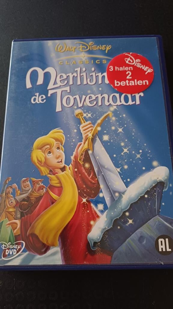 Walt Disney Classics: Merlijn de Tovenaar DVD, Avontuur, Alle leeftijden, Ophalen of Verzenden, Zo goed als nieuw