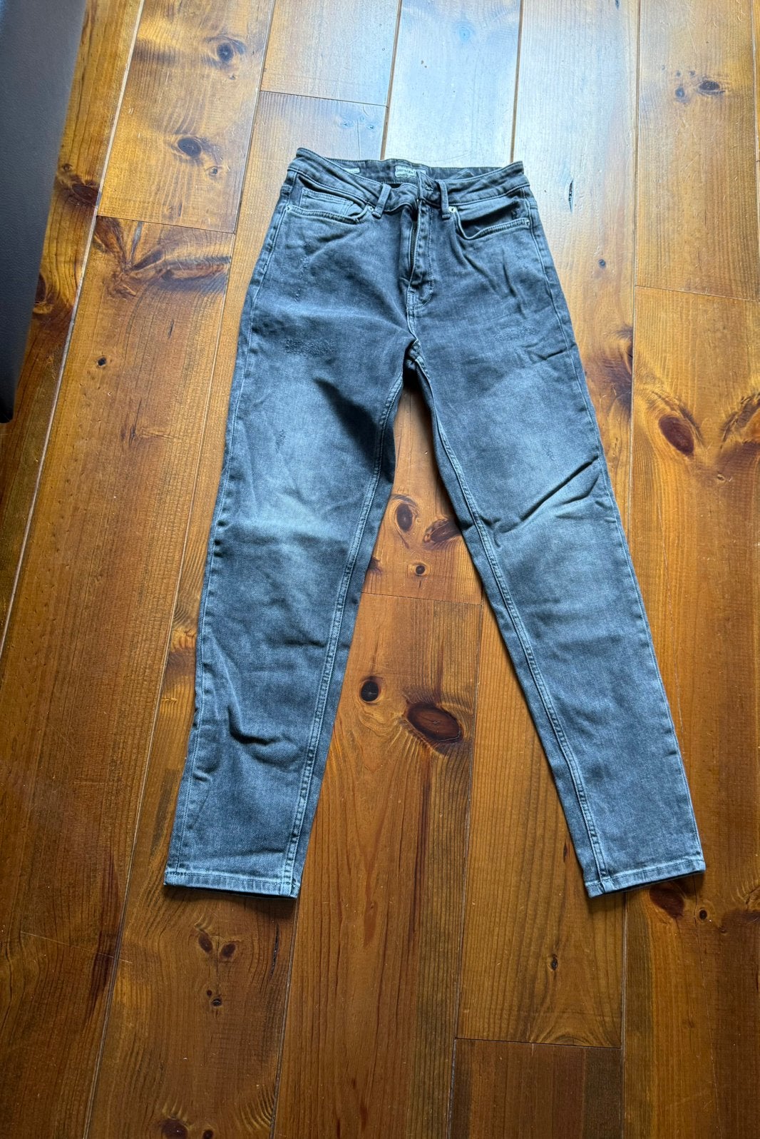 Shoeby spijkerbroek zwart maat 36/38, Ophalen, Gedragen, Zwart, W28 - W29 (confectie 36)