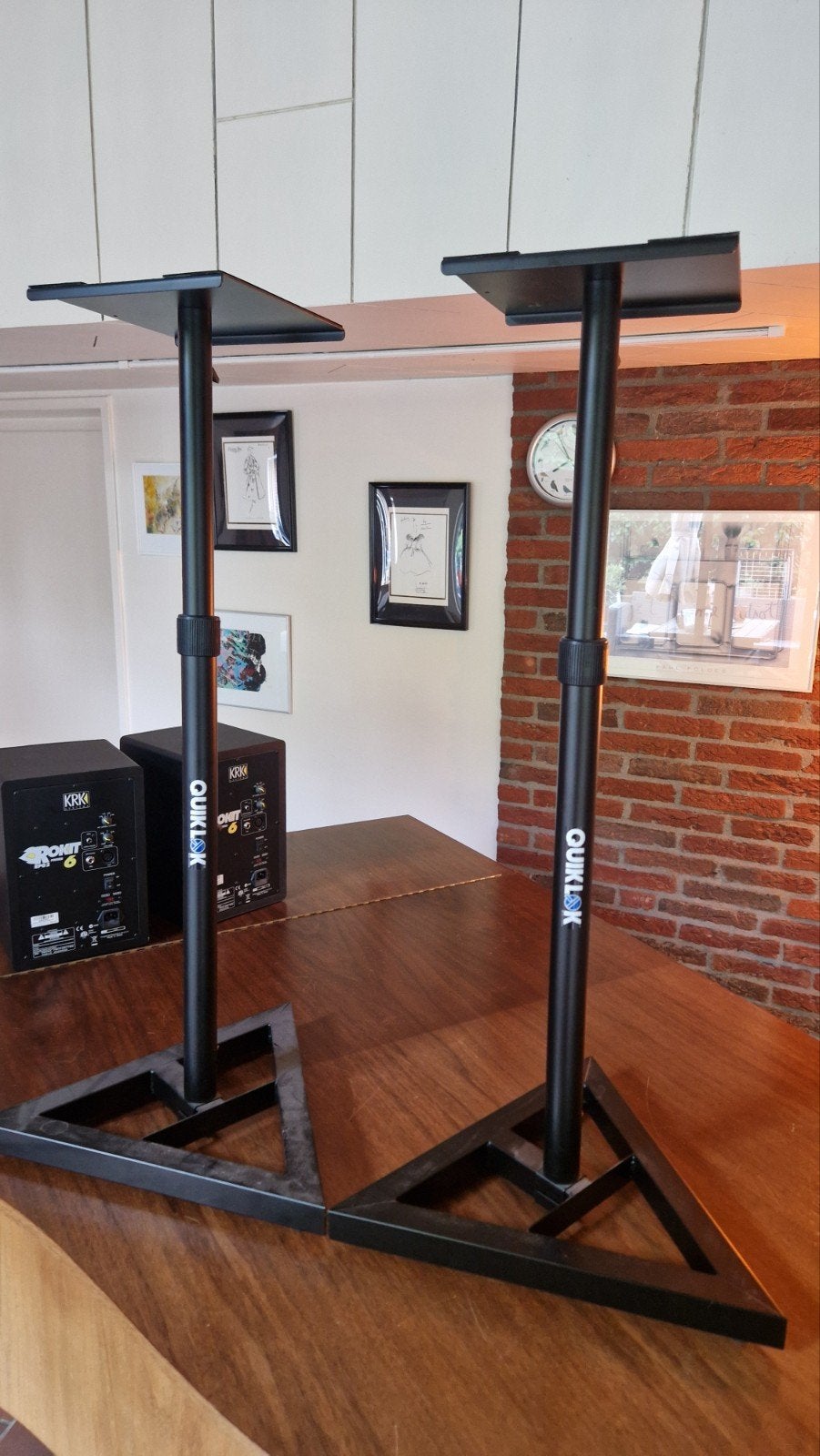 Quiklok Monitor Stands - Studiomonitor Standaarden, Studiomonitor, Inclusief standaarden, Zo goed als nieuw, Ophalen