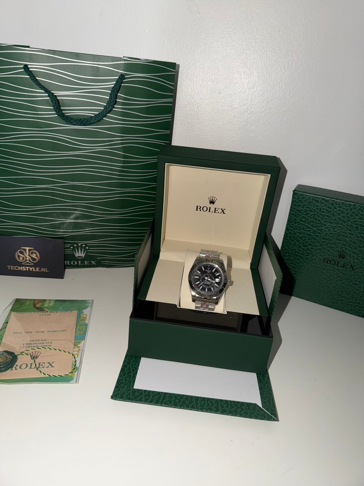 Rolex sky dweller 41mm, Sieraden, Tassen en Uiterlijk, Horloges | Heren, Staal, Rolex, Polshorloge, Nieuw