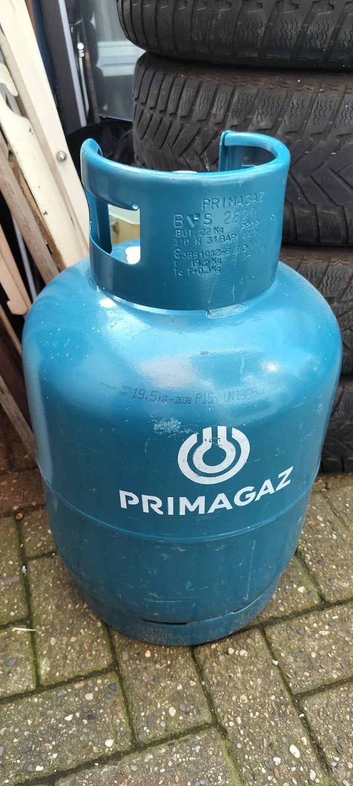 18 kg Primagaz gasfles (dikbuik) - Keurjaren tot 2038, Ophalen of Verzenden, Gebruikt