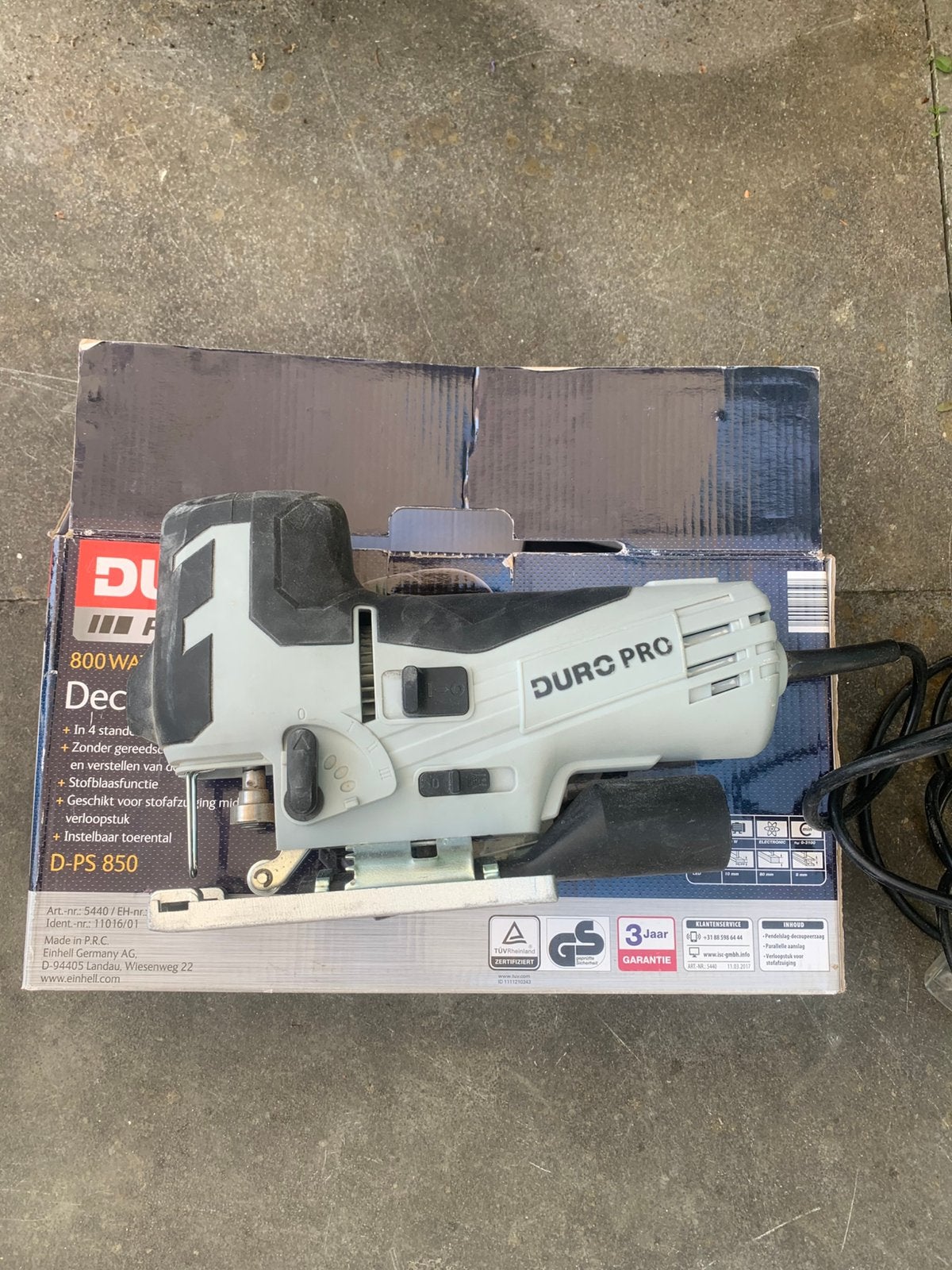 Decoupeerzaag, Ophalen, Gebruikt, 600 tot 1200 watt