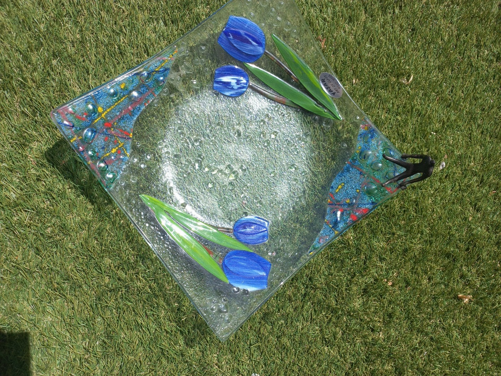 Yasar Art of Glass Turkse decoratieve schaal, Ophalen of Verzenden