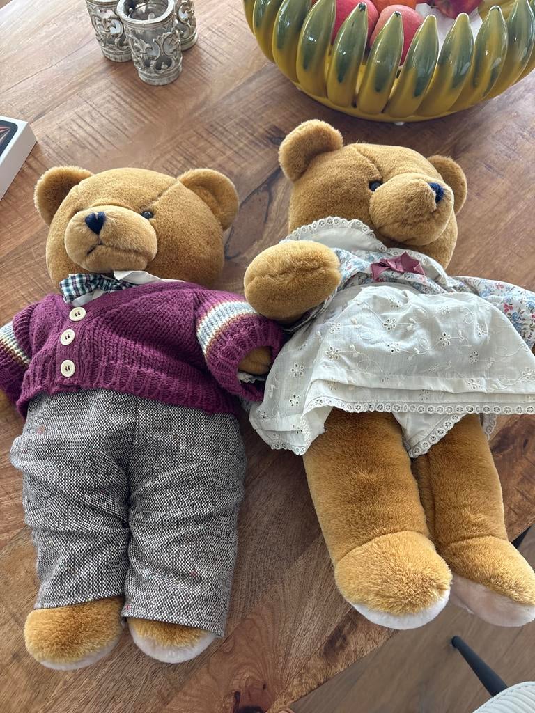 2 Beren, 50cm, als nieuw, Verzamelen, Beren en Cherished Teddies, Zo goed als nieuw, Stoffen beer, Overige merken, Verzenden