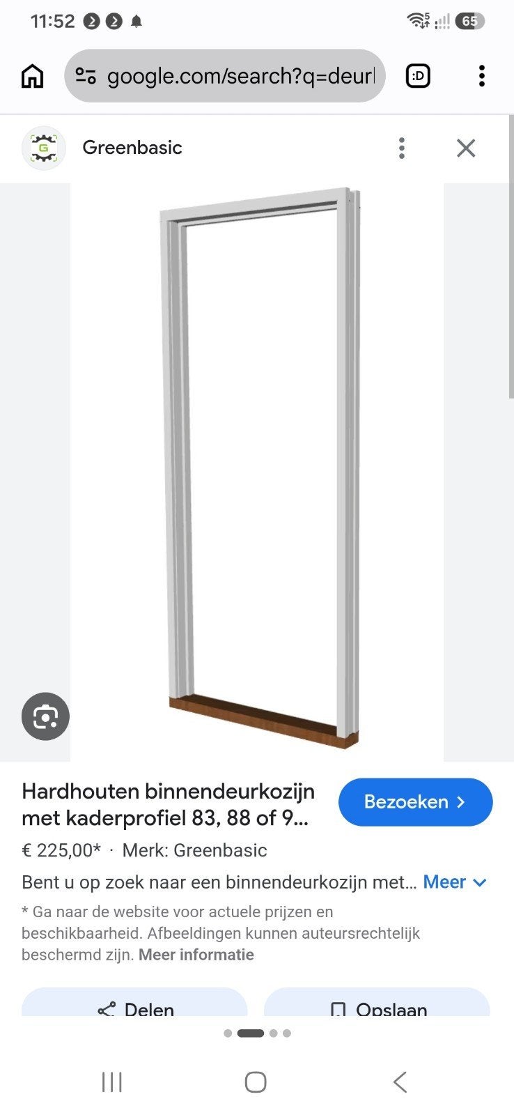 Nieuwe deuren en kozijnen (233x110 cm), Ophalen